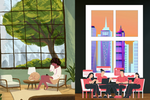 Genie&szlig;en als Introvertierte und Extrovertierte Person ; &copy; Career Center/ Camva